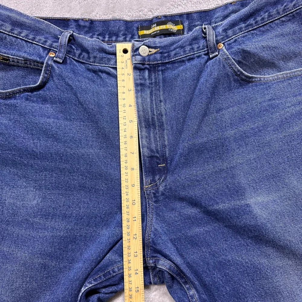 Lee Regular Fit Straight Leg Men's W42xL28 (Tag 44x32) Blue Denim Jeans 2100289‎